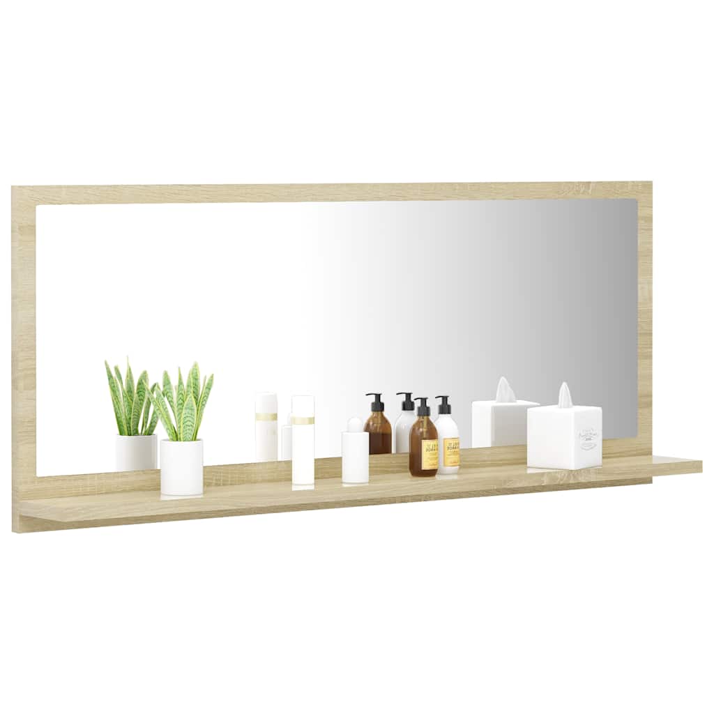Badspiegel Weiß 40x10,5x37 cm Holzwerkstoff