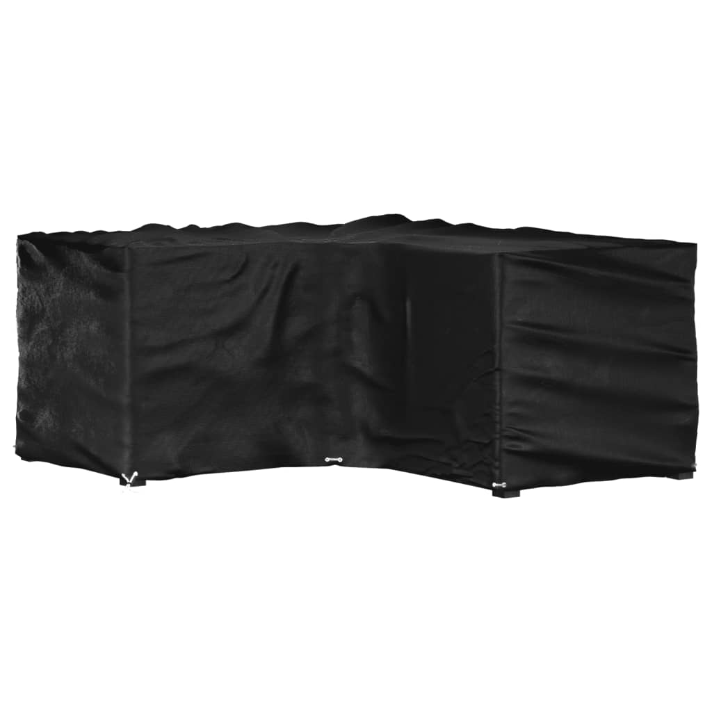 Gartenmöbel-Abdeckungen 2 Stk. L-Form 12 Ösen 250x250x90 cm
