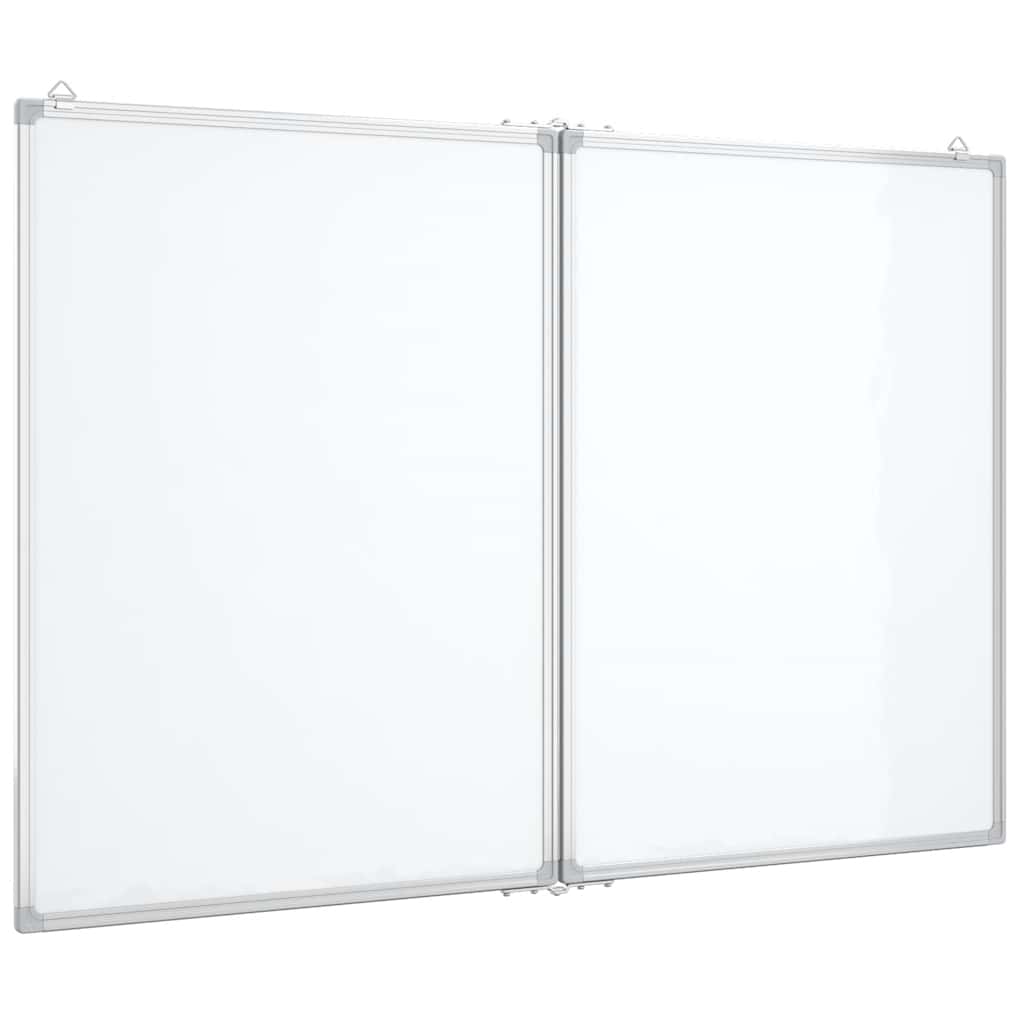 Magnetisches Whiteboard Klappbar 80x80x1,7 cm Aluminium
