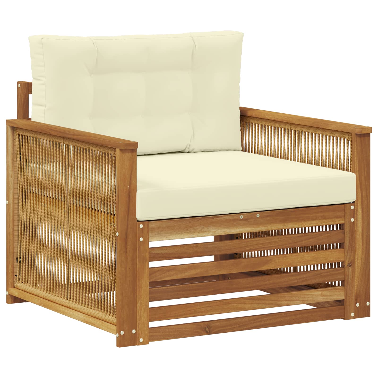 2 Stück Outdoor-Sofa Natur