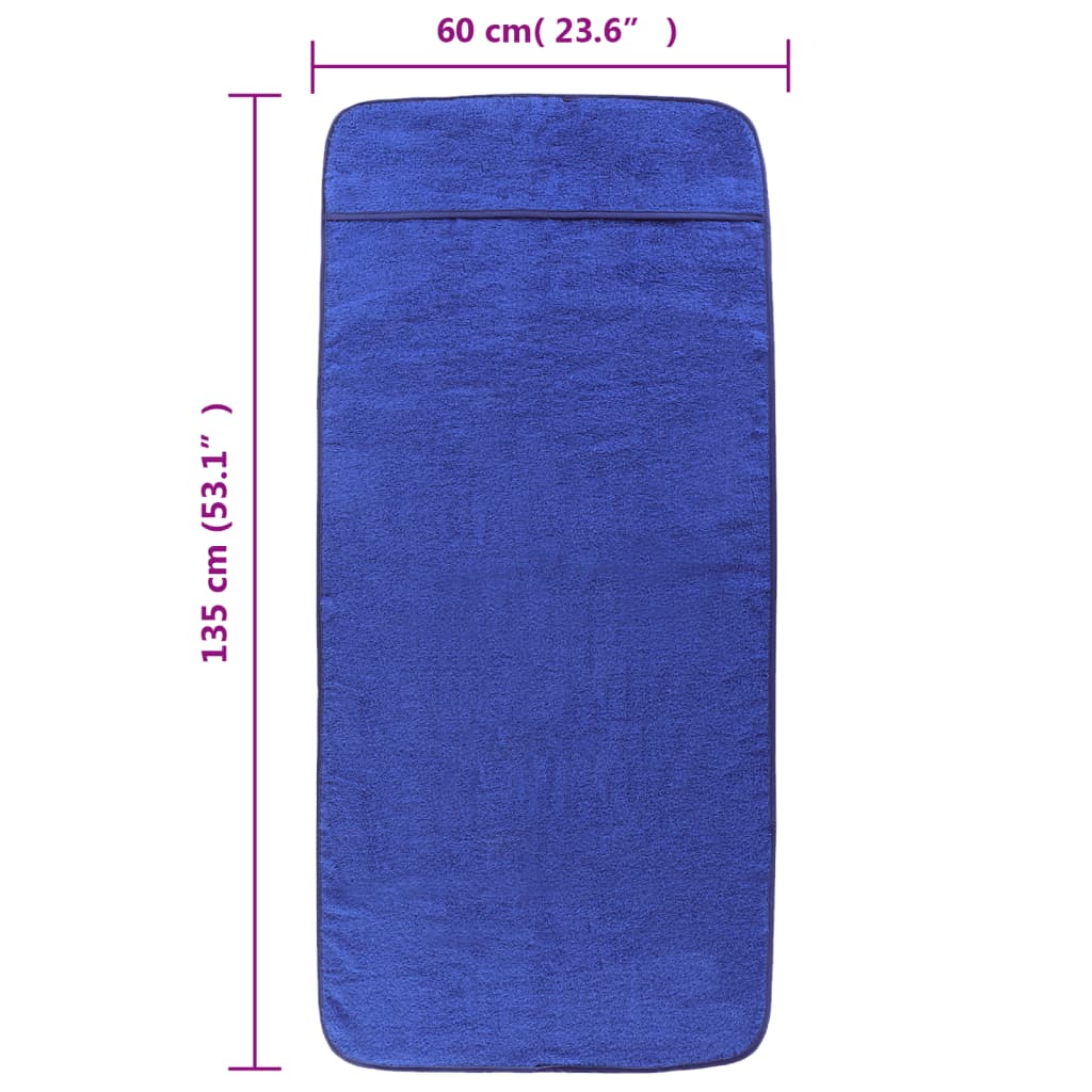 Strandtücher 4 Stk. Weiß 60x135 cm Stoff 400 GSM