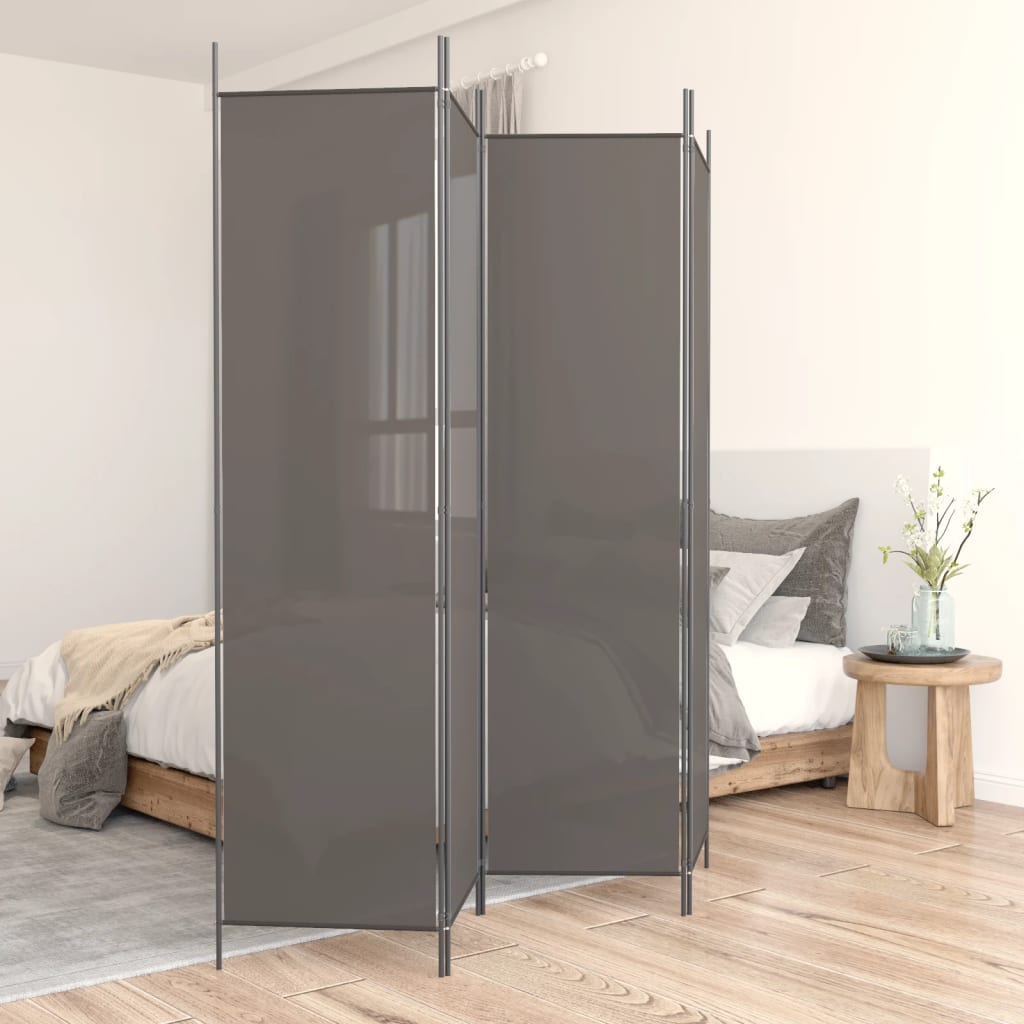 3-teiliger Raumteiler Beige 150 x 220 cm Stoff