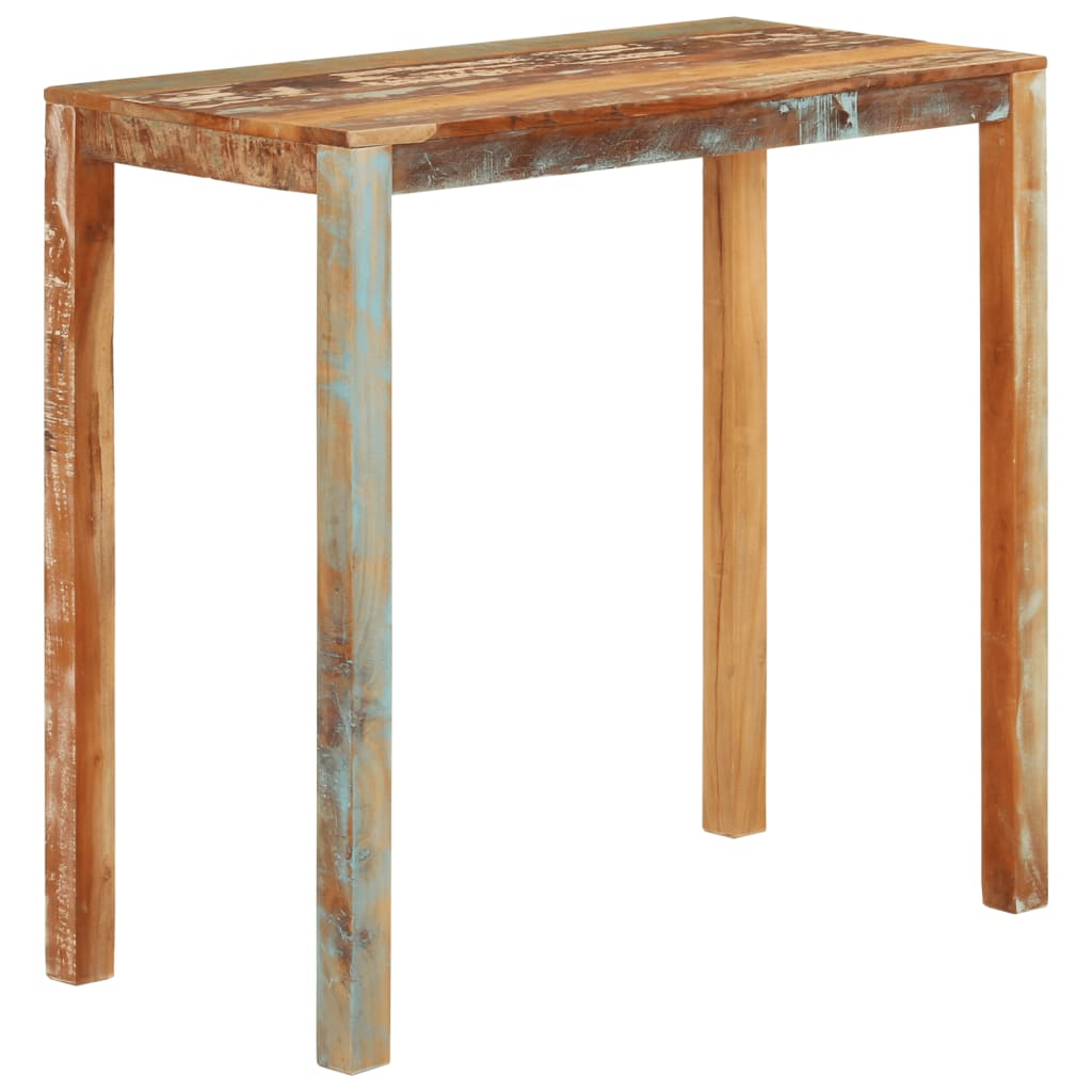 Konsolentisch 110x35x76 cm Raues Mangoholz