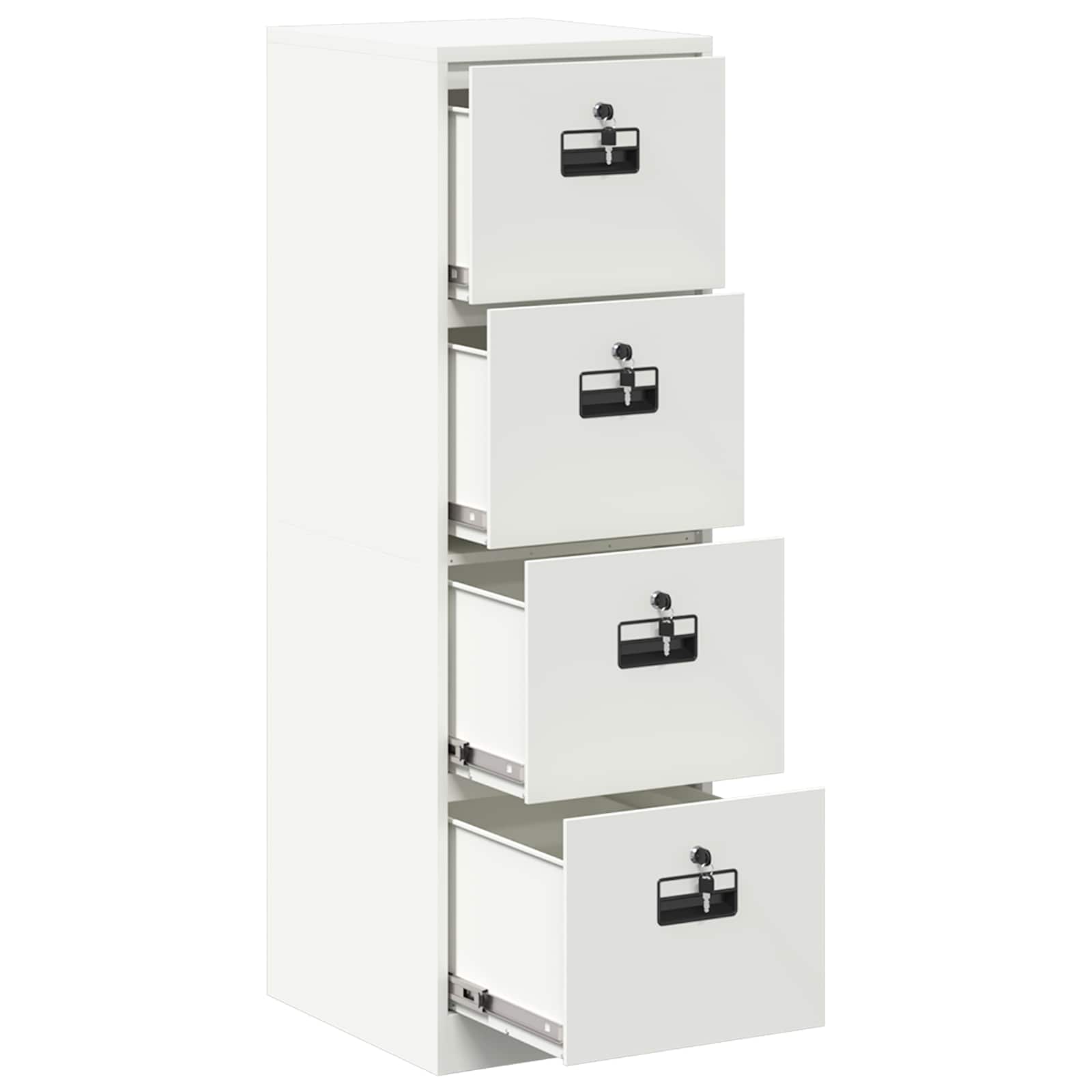 Aktenschrank 2 pcs Schwarz 44 x 50 x 139 cm Kaltgewalzter Stahl