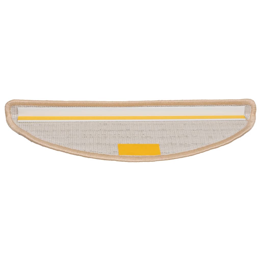 Stufenmatten 15 Stk. 56x17x3 cm Grau Halbrund