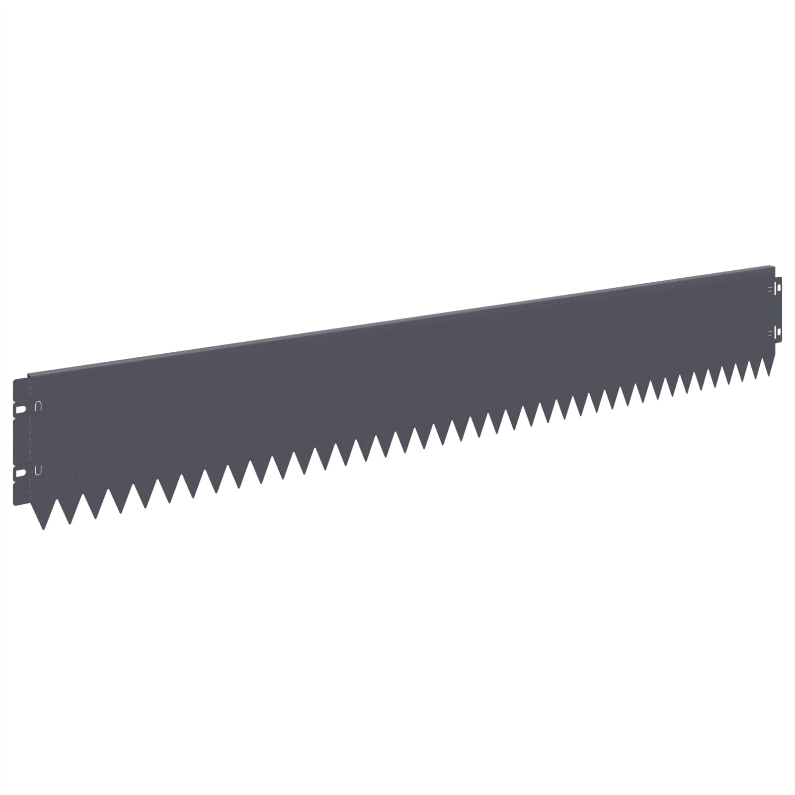 Raseneinfassung 10 pcs 103 x 10 cm Stahl Schwarz