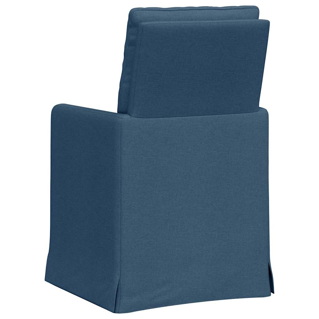 Esszimmerstühle 2 pcs Hellgrau 57 x 67 x 98 cm Stoff