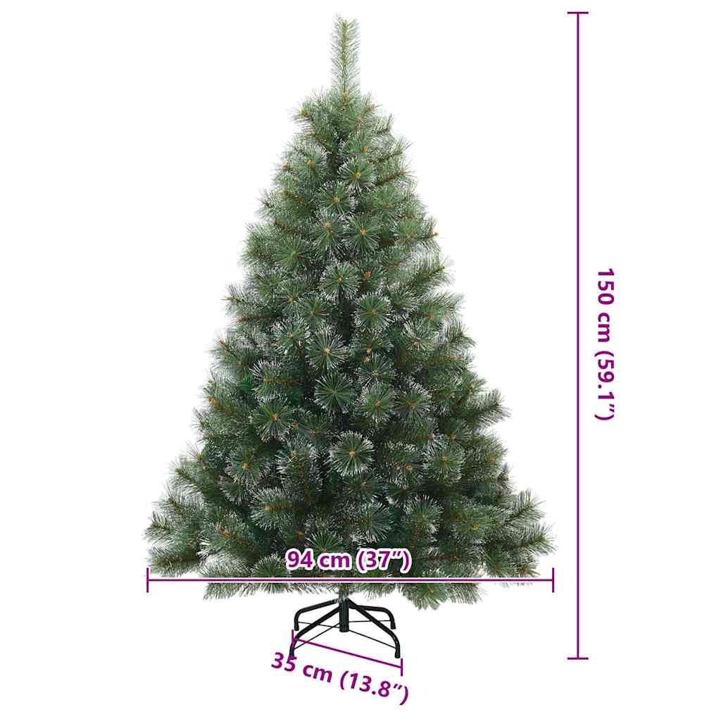 Künstlicher klappbarer Weihnachtsbaum Grün 120 cm PVC, Stahl