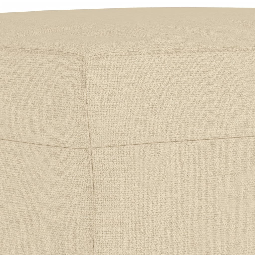 Fußhocker Hellgrau 60x50x41 cm Stoff