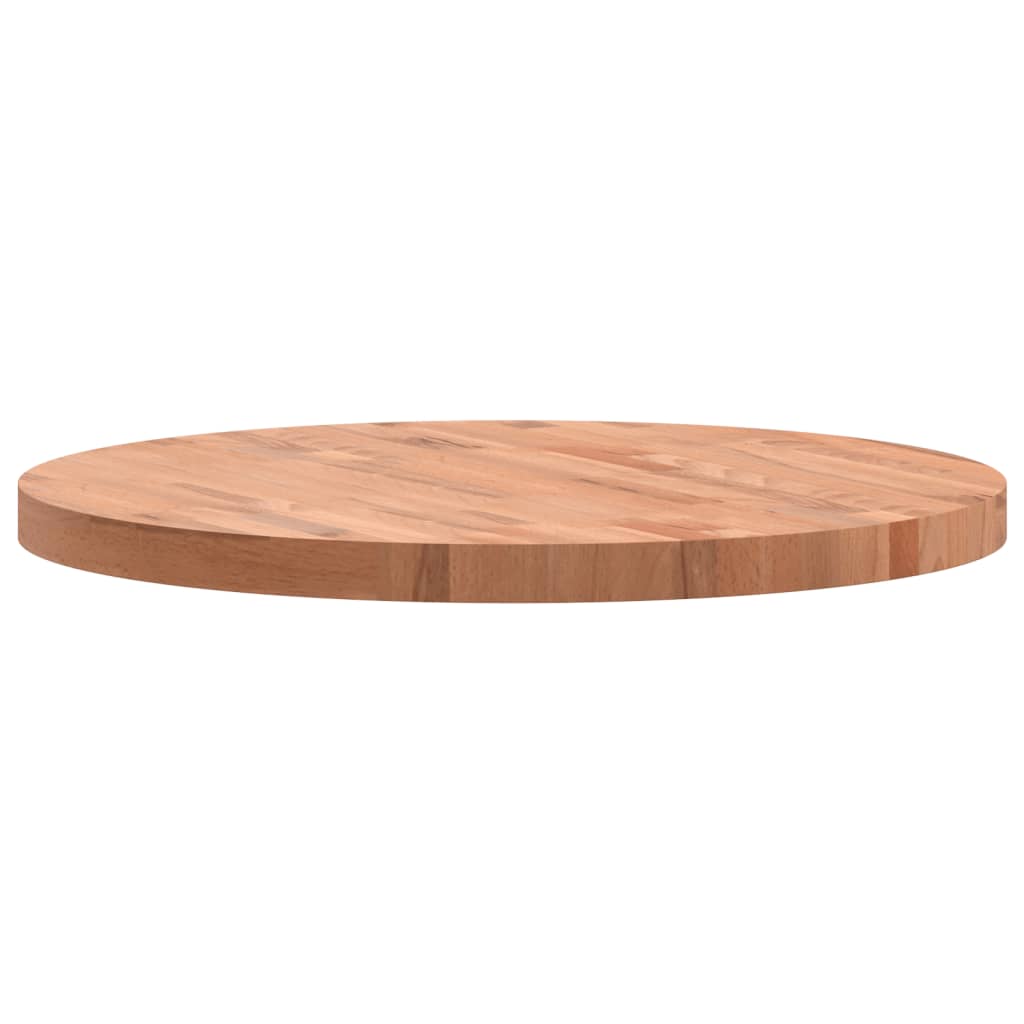 Tischplatte Ø30x1,5 cm Rund Massivholz Buche