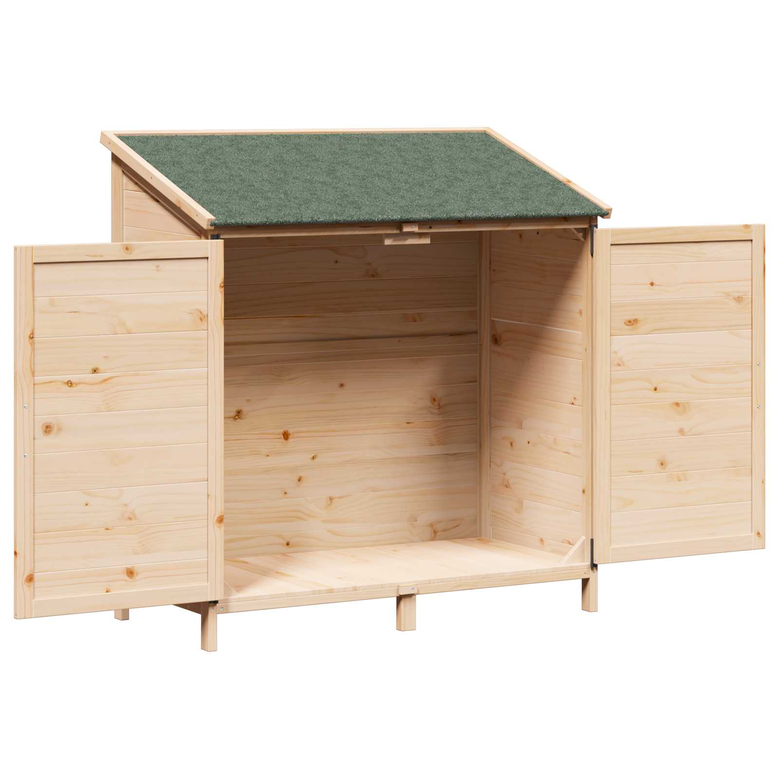 Gartenschuppen Natur 59 x 56 x 113,5 cm Massivholz aus Fichte