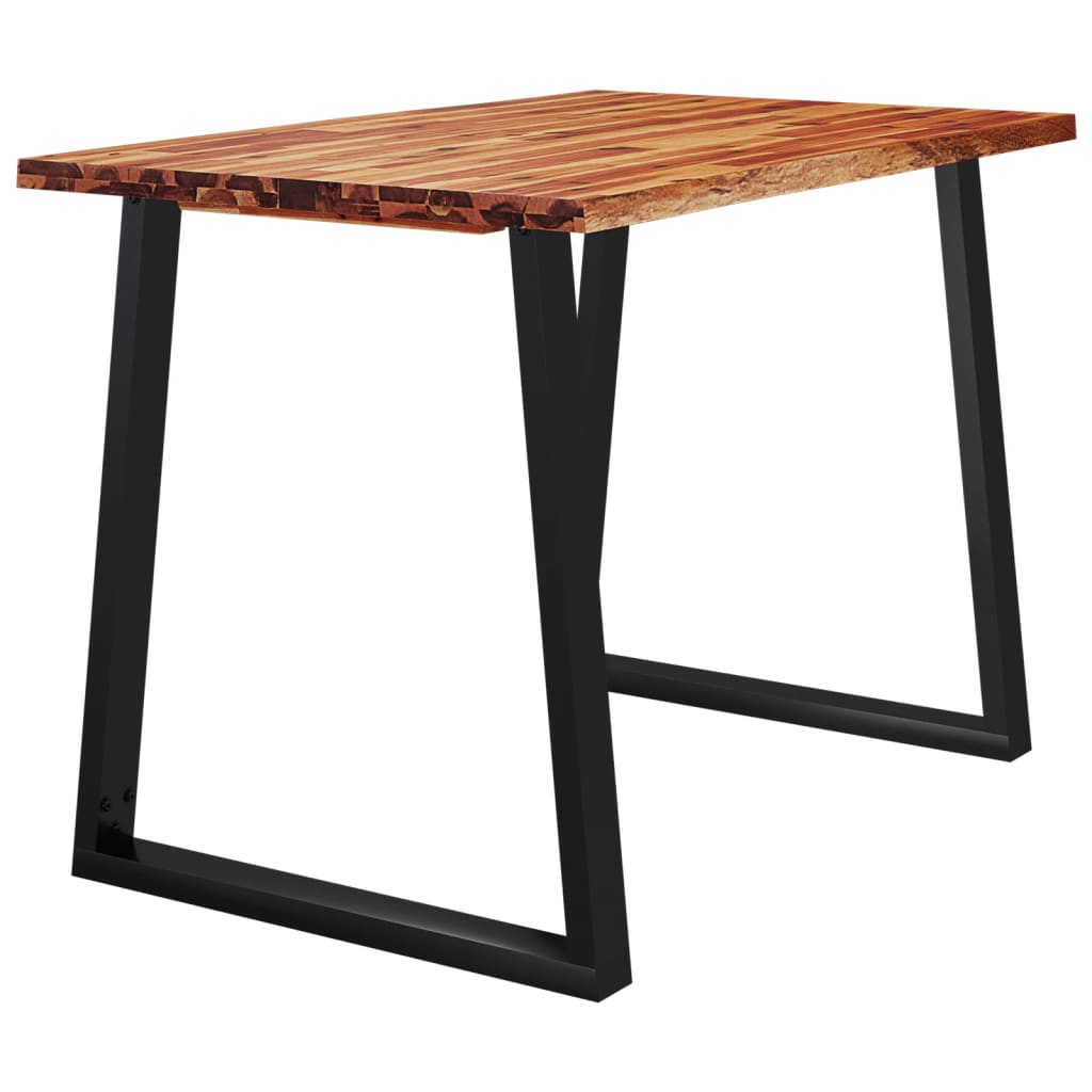 Esstisch Baumkante 140x80x75 cm Massivholz Akazie