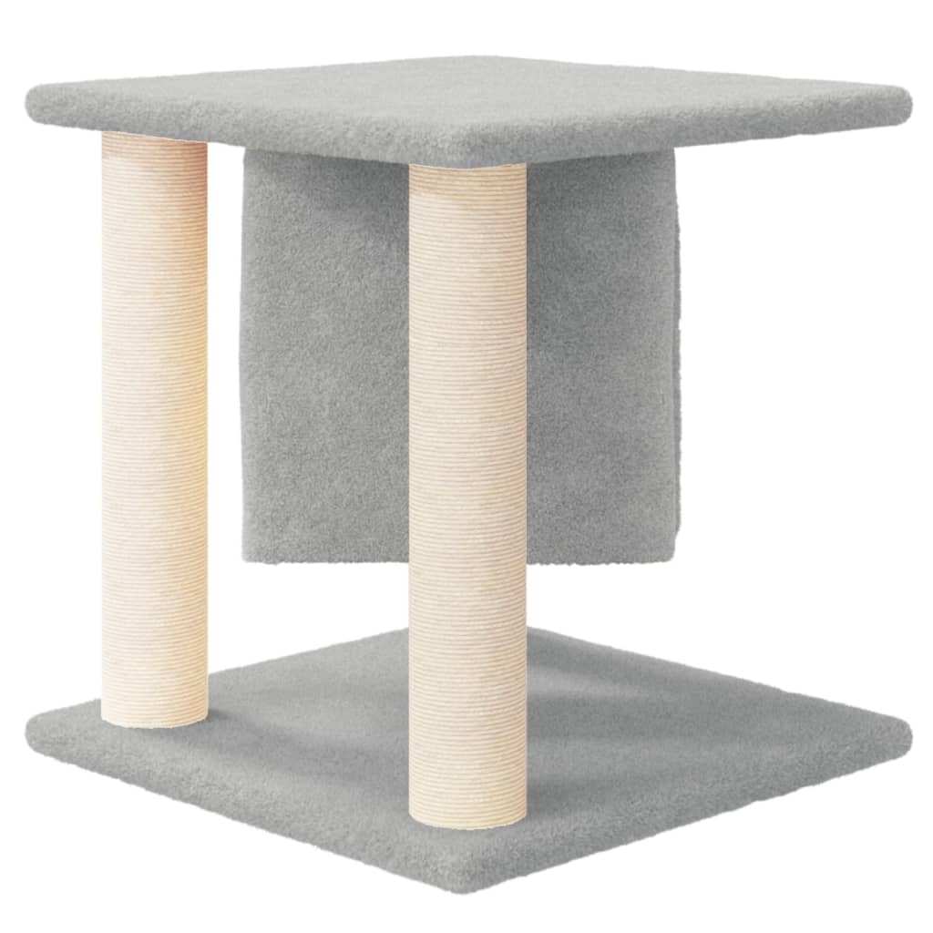 Kratzbaum mit Sisal-Kratzsäulen Creme 37 cm