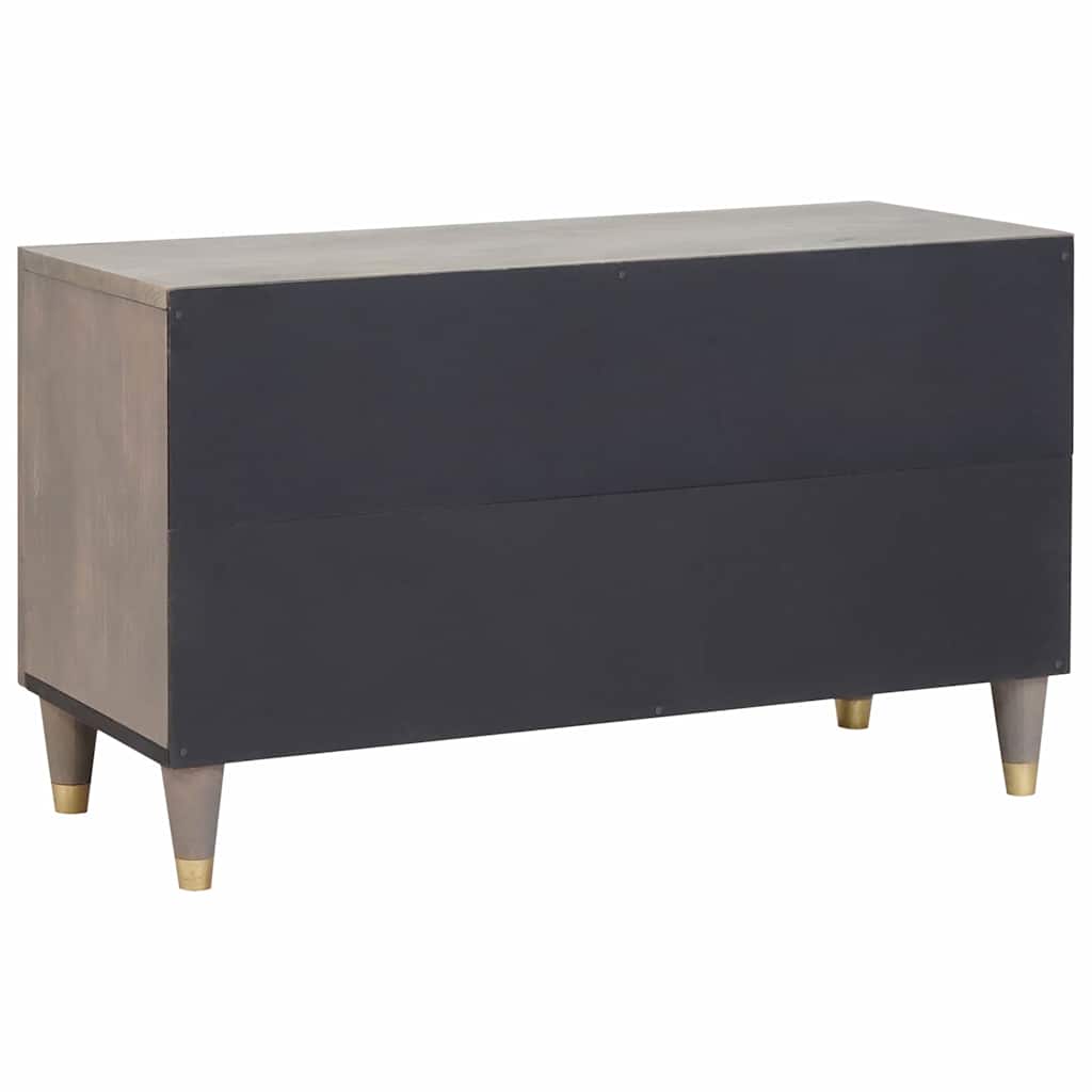 TV-Schränk mit Tür Honigbraun 80 x 33 x 46 cm Massivholz Mango