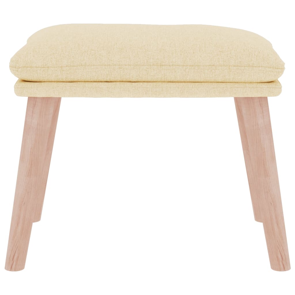 Fußhocker Hellgrau 45x29,5x35 cm Stoff