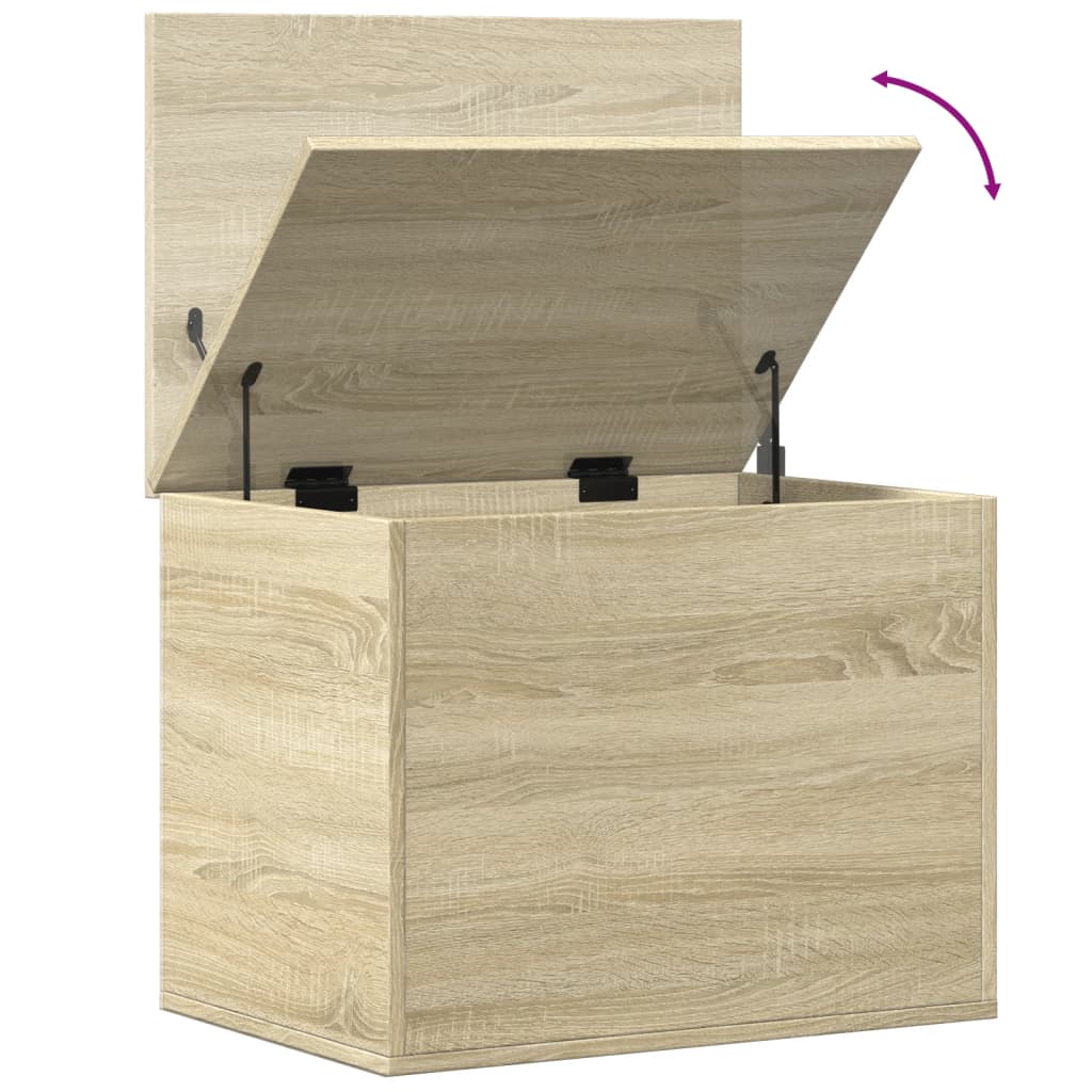 Aufbewahrungstruhe Weiß 84x42x46 cm Holzwerkstoff