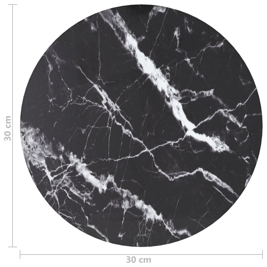 Tischplatte aus gehärtetem Glas quadratisch 700x700 mm