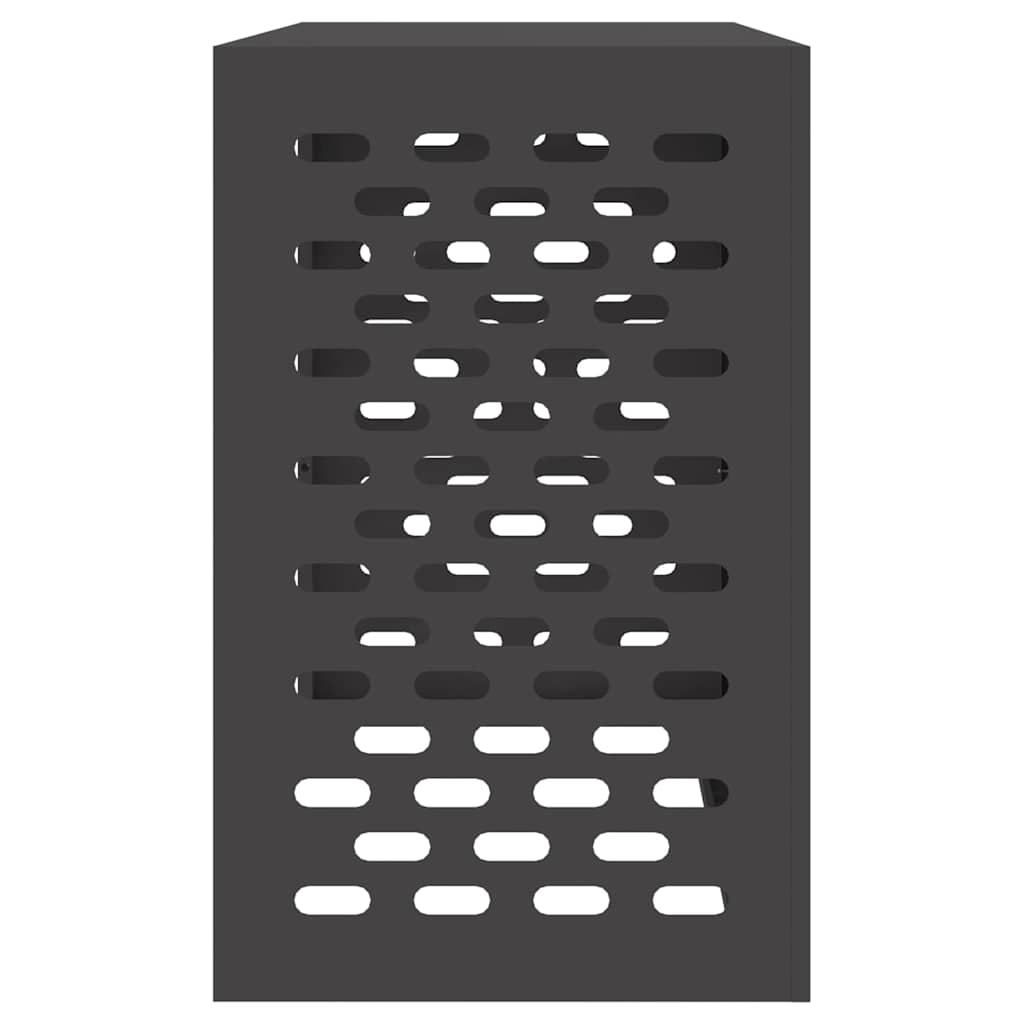Klimaanlagenabdeckung Schwarz 90 x 40 x 60 cm Stahl