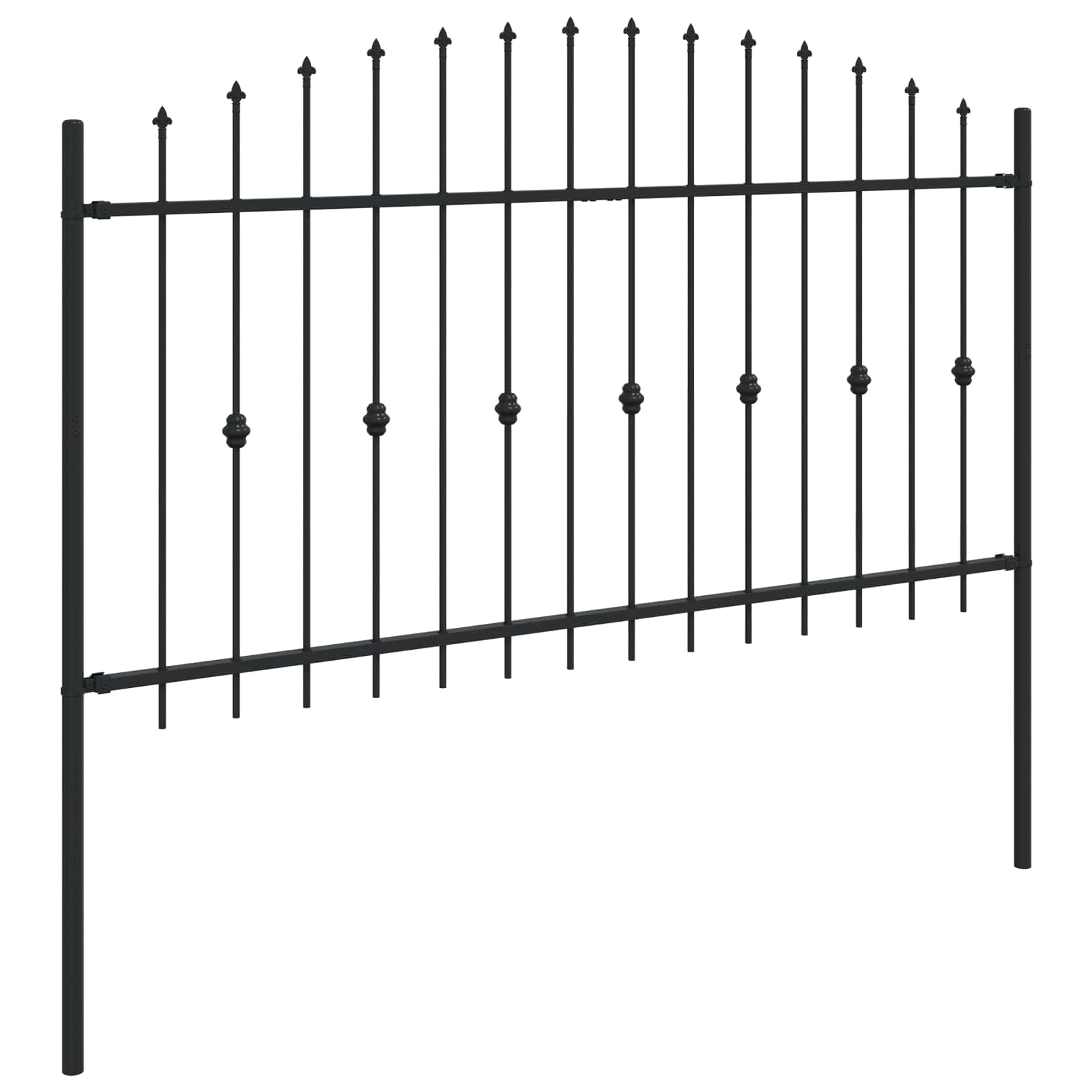 Spießzaun Asten Schwarz