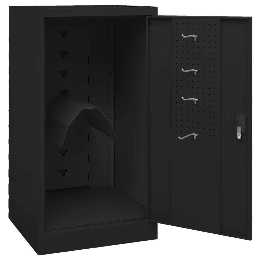 Sattelschrank Weiß 53x53x140 cm Stahl