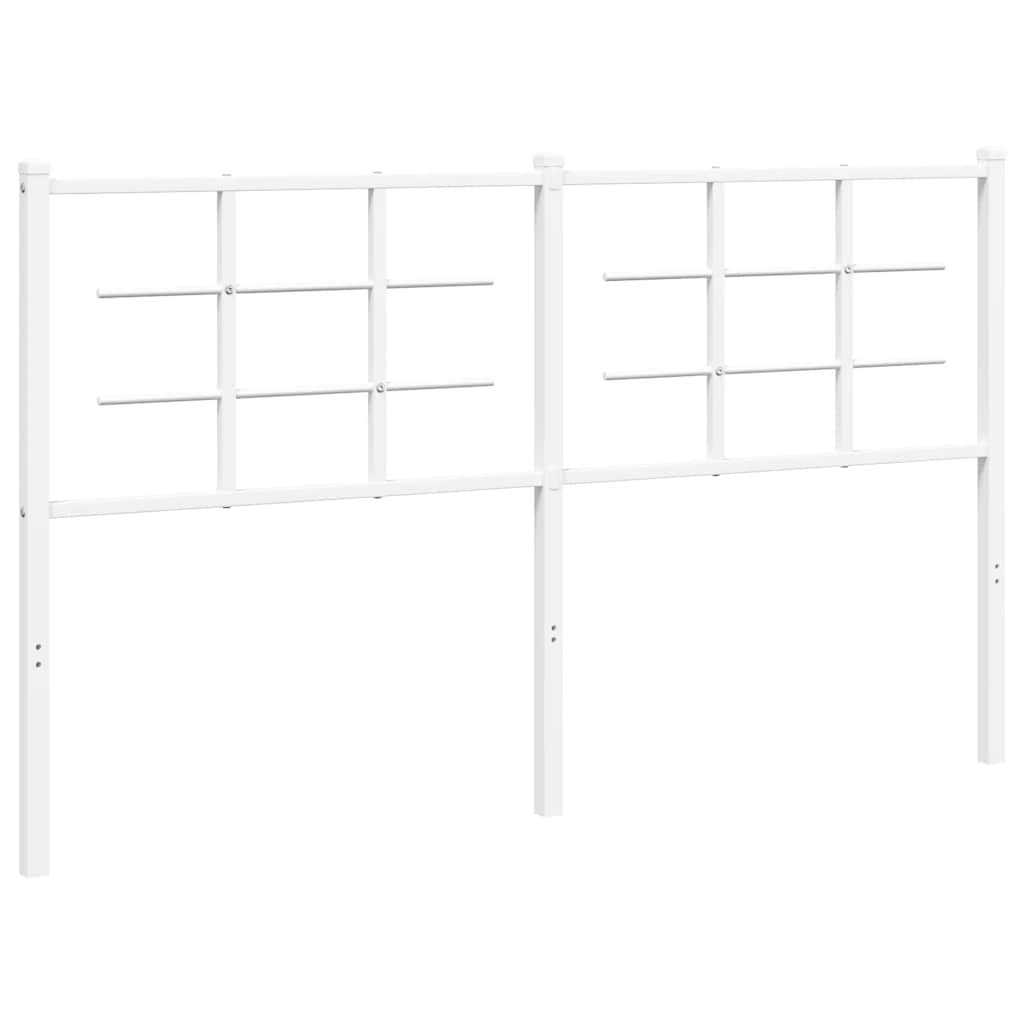 Ersatz-Kopfteil Metall Weiß 100 cm
