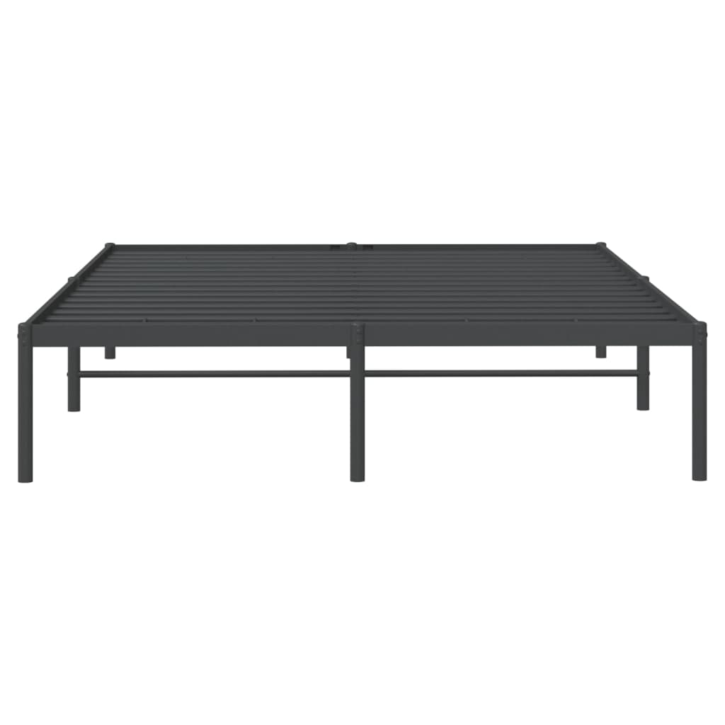 Bettgestell Metall Schwarz 75x190 cm