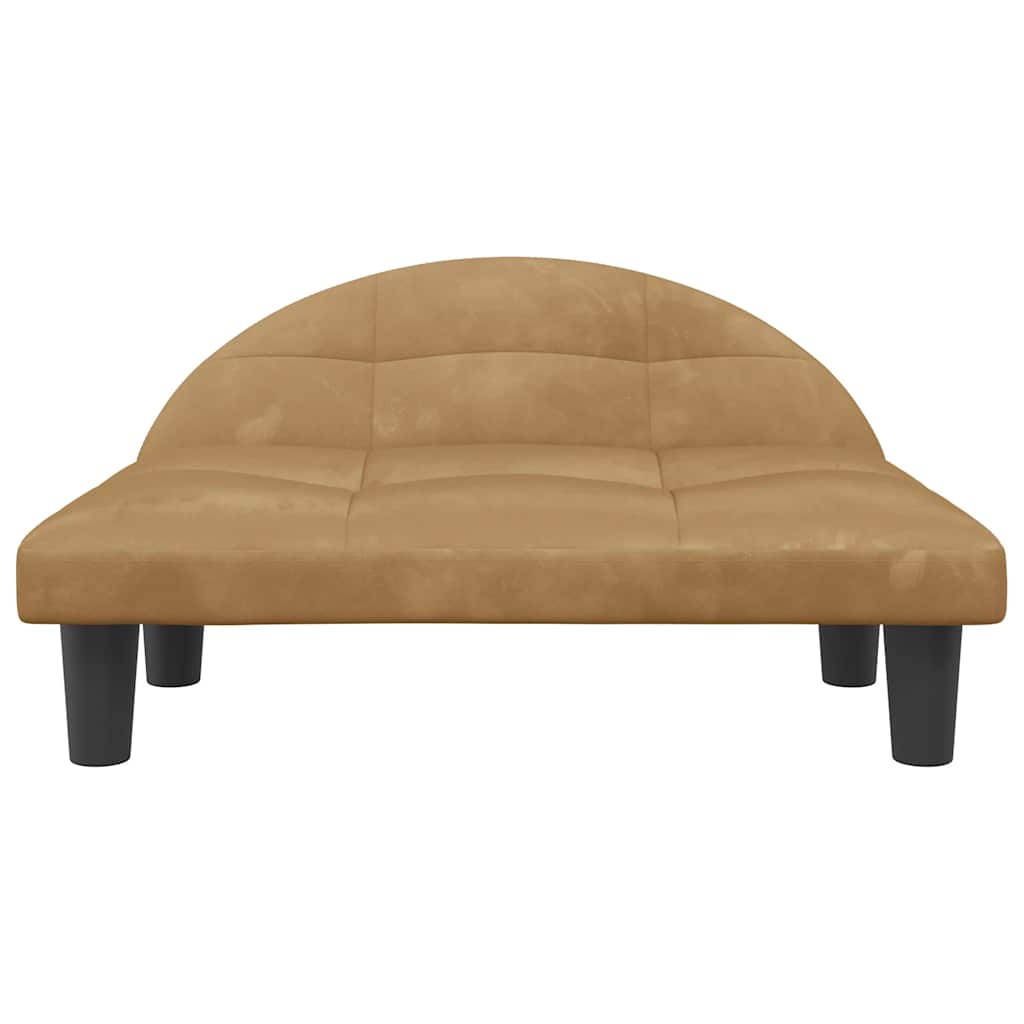Hundebett Creme 70x52x30 cm Stoff