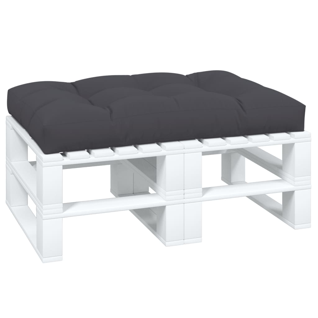 Palettenkissen Anthrazit 50x50x12 cm Stoff