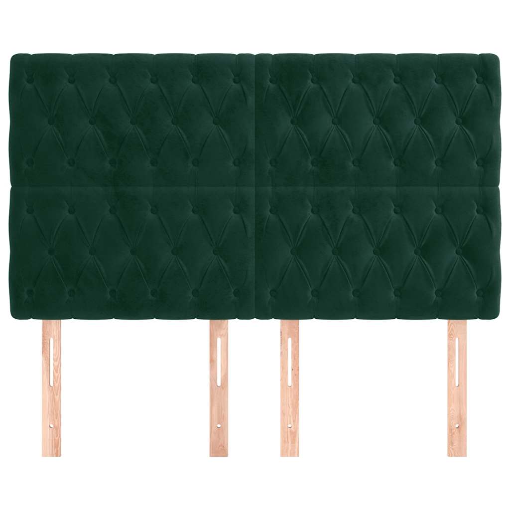 Kopfteil Hellgrau 80x7x118/128 cm Samt