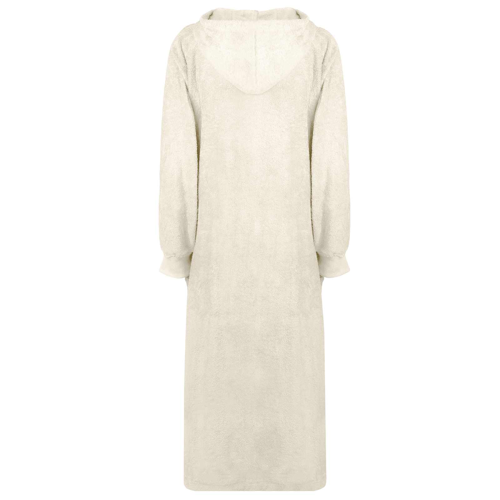 Decken-Hoodie KINN Creme L Baumwolle