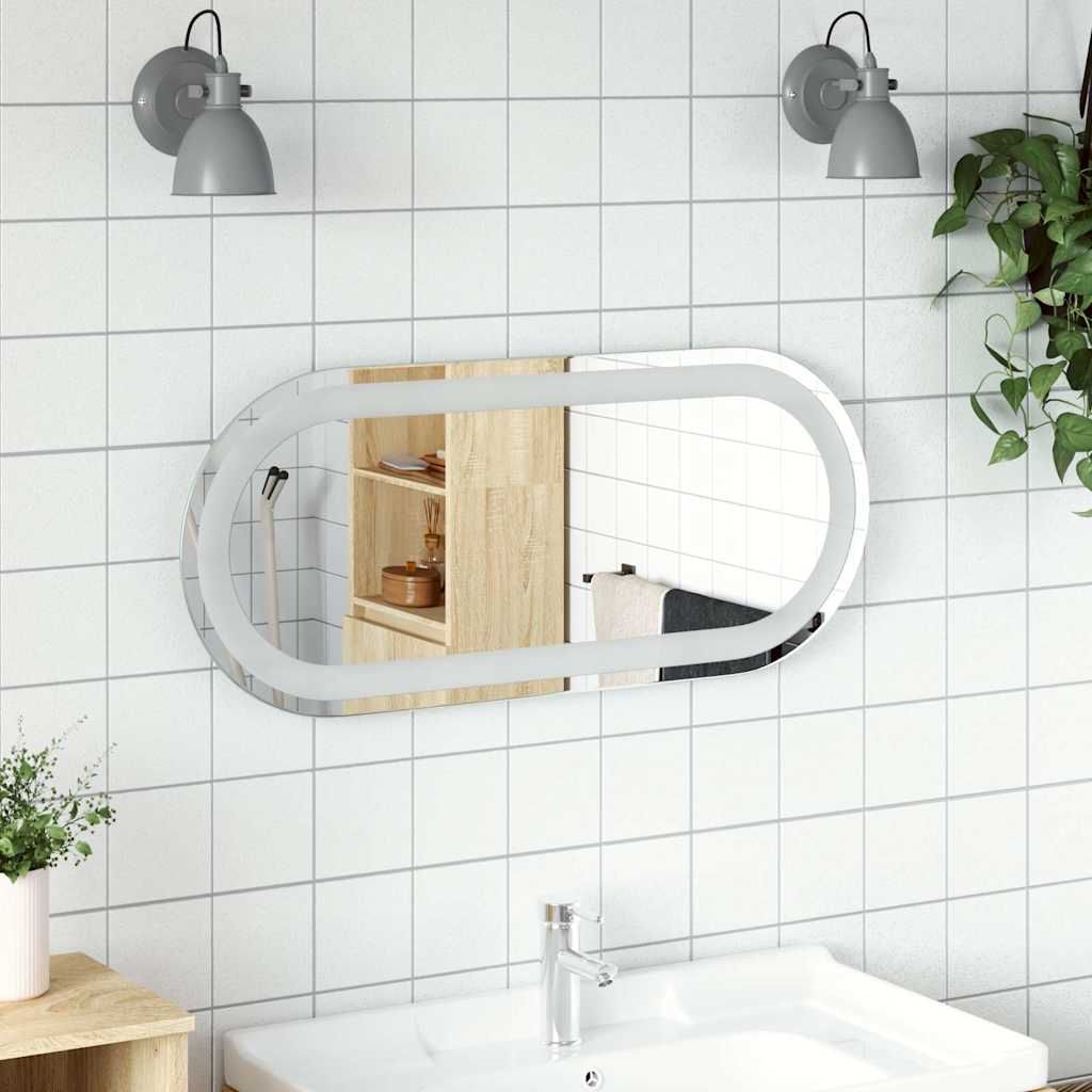 LED-Badspiegel 40x15 cm Oval
