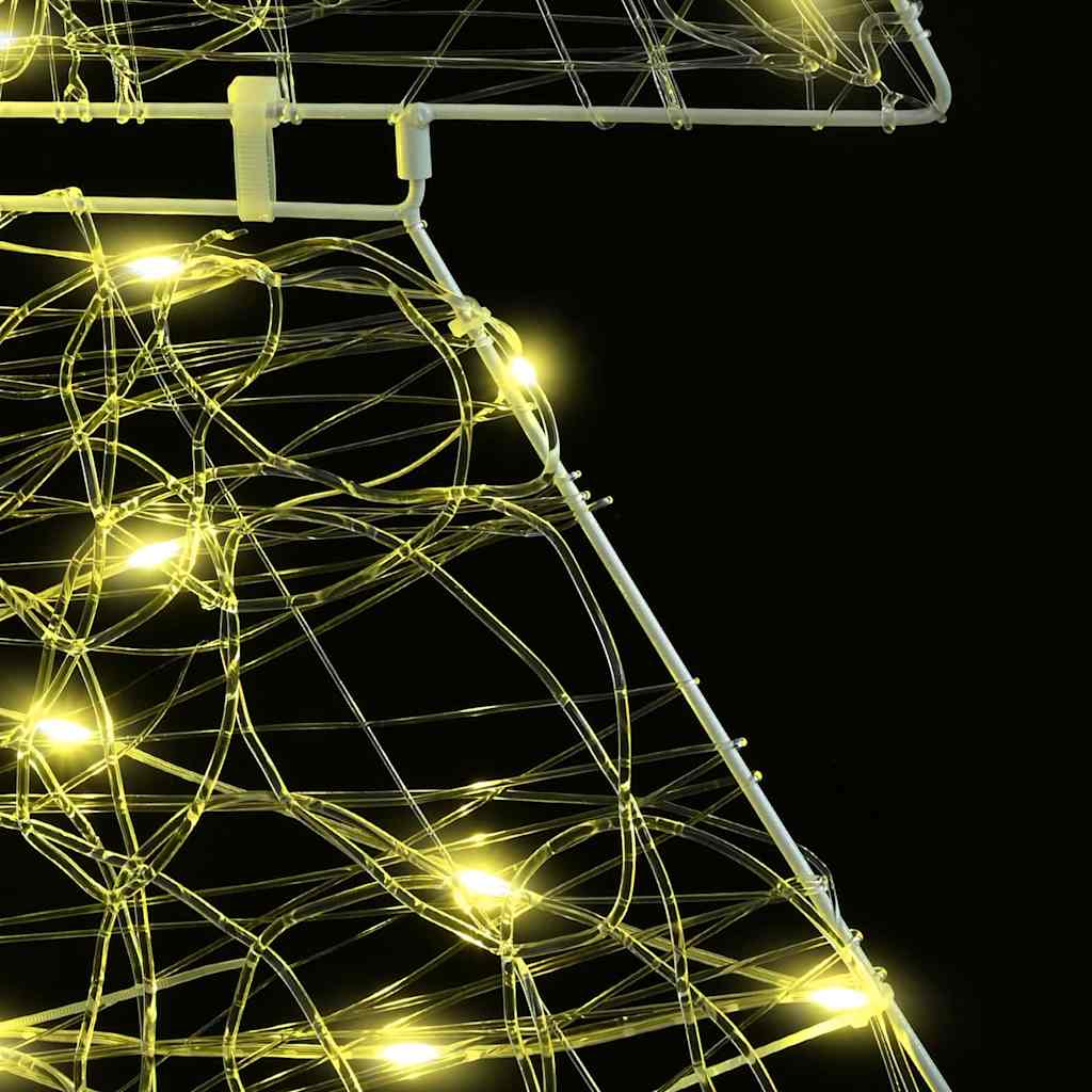 Weihnachtsbaum mit 100 LEDs Warmes Weiß 120 cm Acryl