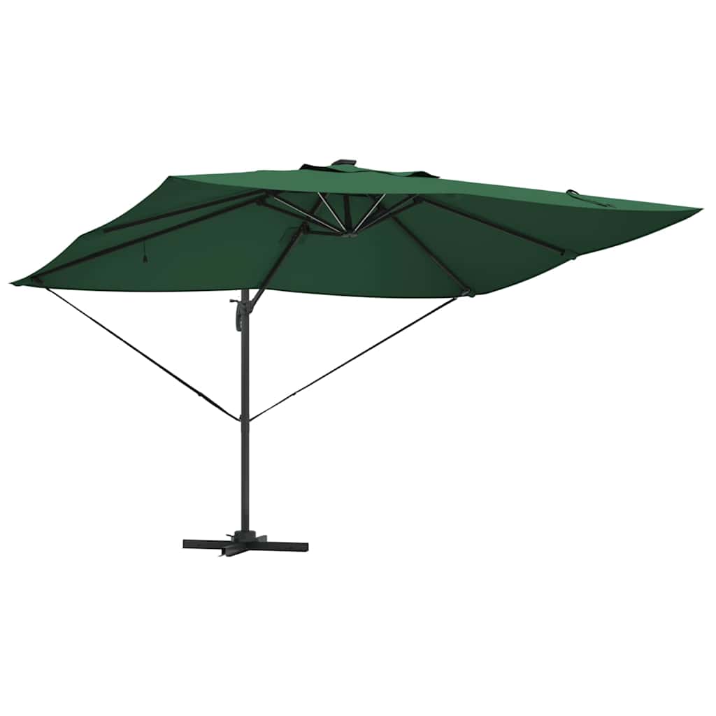 Sonnenschirm Sand 352 x 251 x 265 cm Polyester und Aluminium