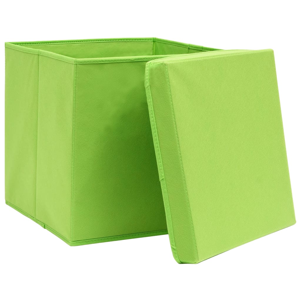 Aufbewahrungsboxen 4 Stk. Blau 32x32x32 cm Stoff