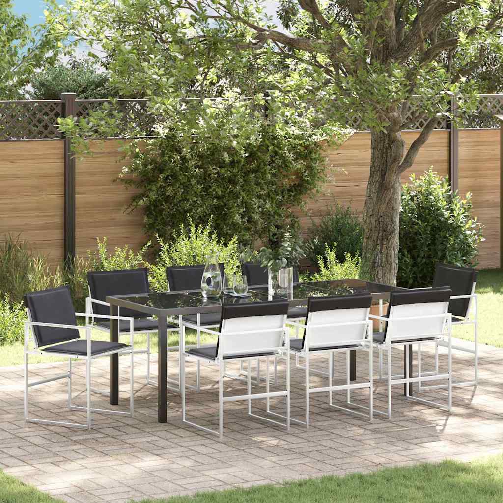Garten Essgruppe 5 pcs Schwarz 140 x 70 x 73 cm