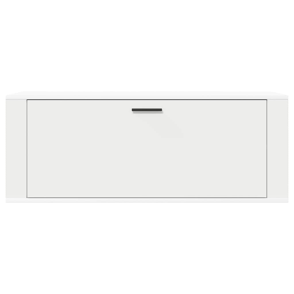 Wand-Schuhschrank Weiß 100x35x38 cm Holzwerkstoff