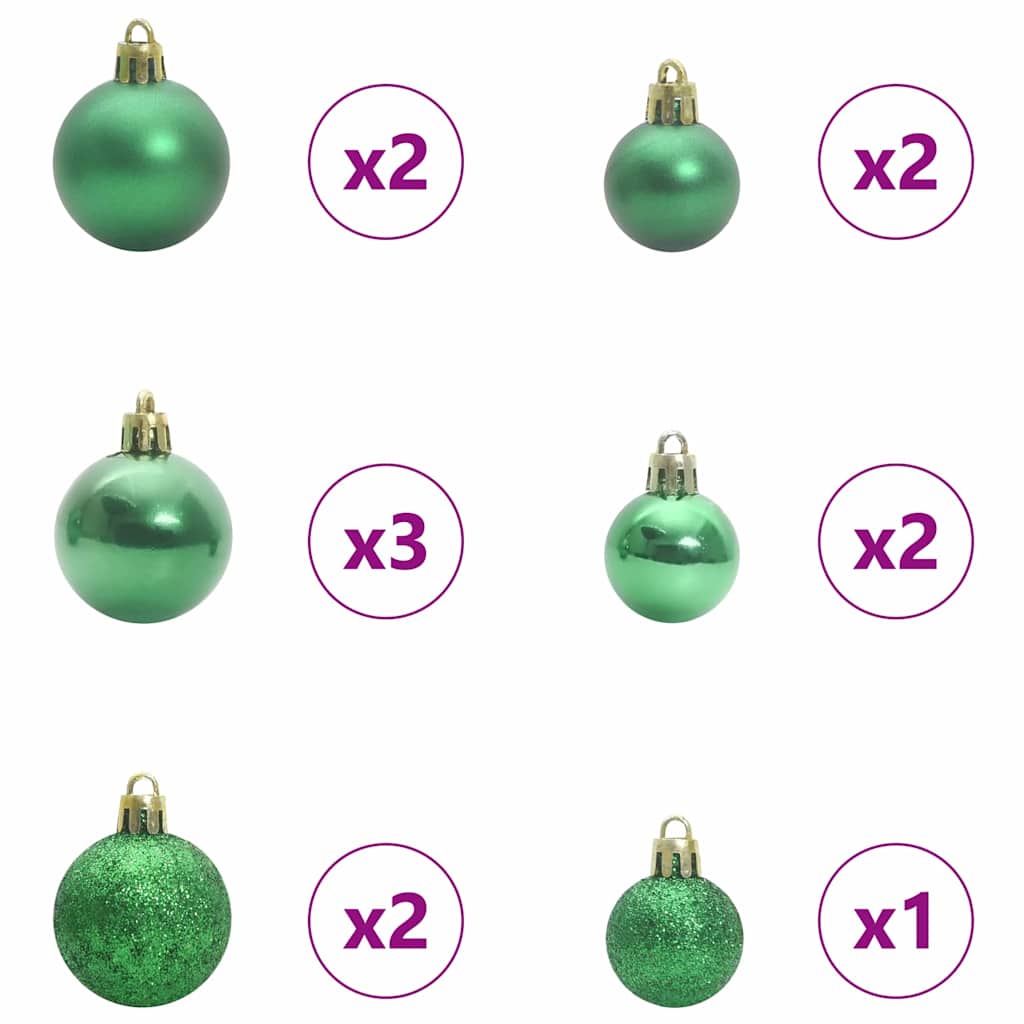 Künstlicher Weihnachtsbaum mit 150 LEDs mit Ständer Weiß 120 cm