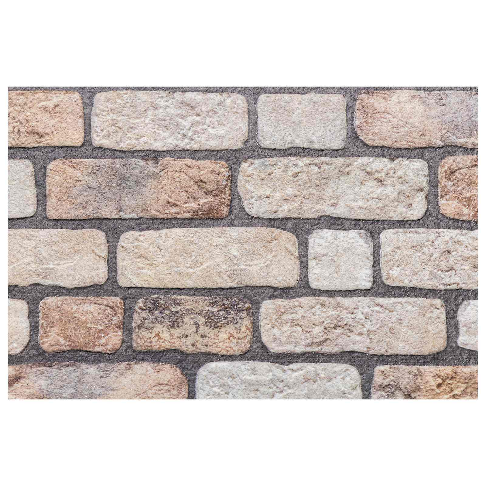 Wandpaneele 10 pcs Ziegel 100 x 50 cm EPS-Schaum