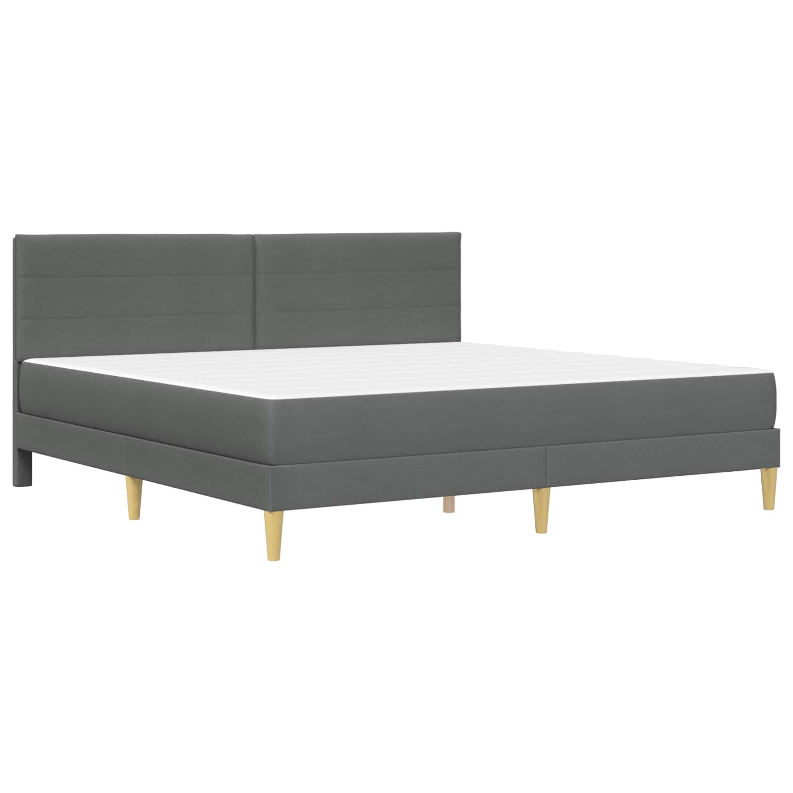 Bettrahmen Hellgrau 80 x 200 cm Polyester