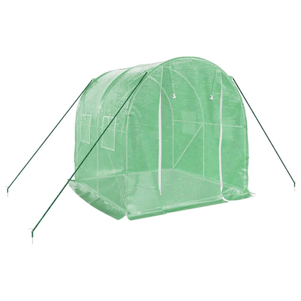 Gewächshaus mit Stahlrahmen Weiß 8 m² 4x2x2 m