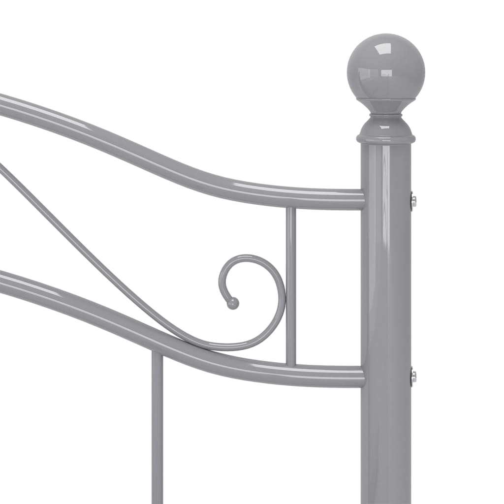 Bett Schwarz Metall 90x200 cm