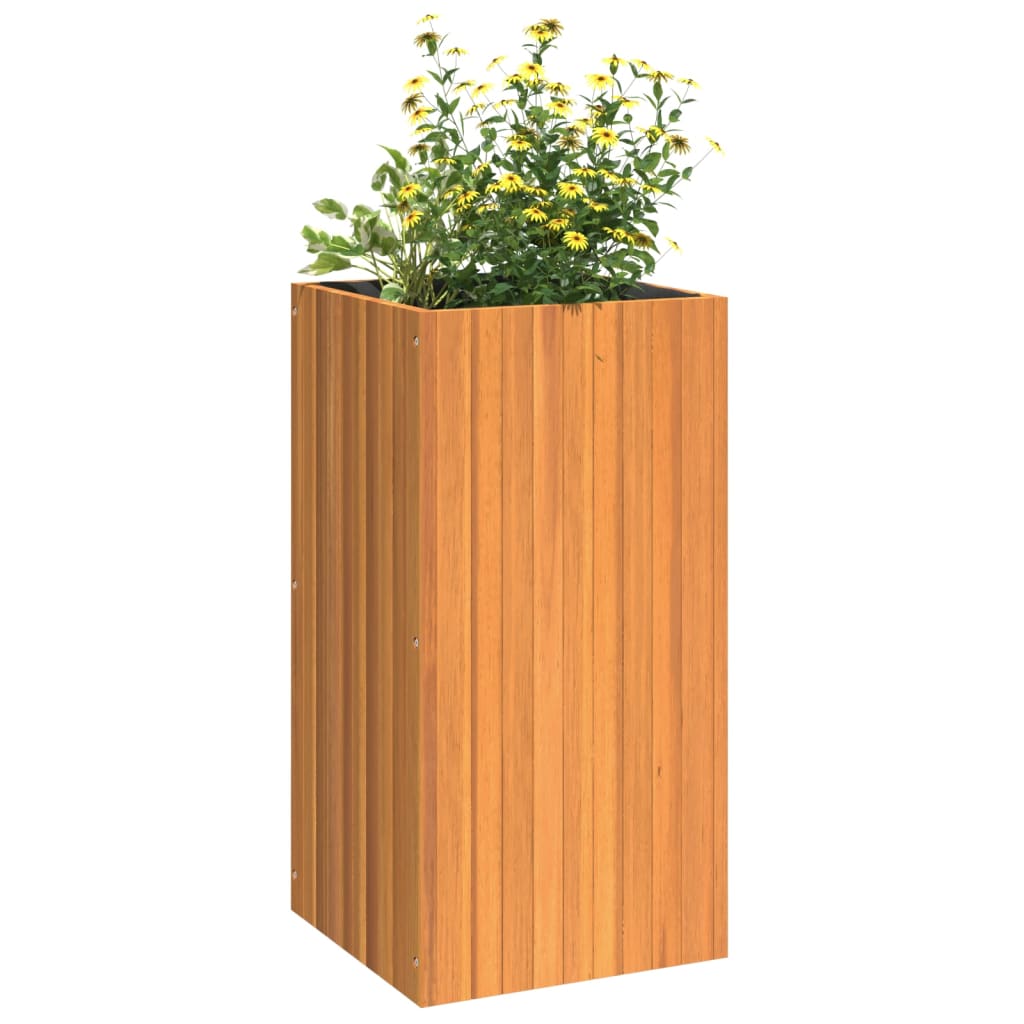 Pflanzkübel 25x25x25 cm Massivholz Akazie