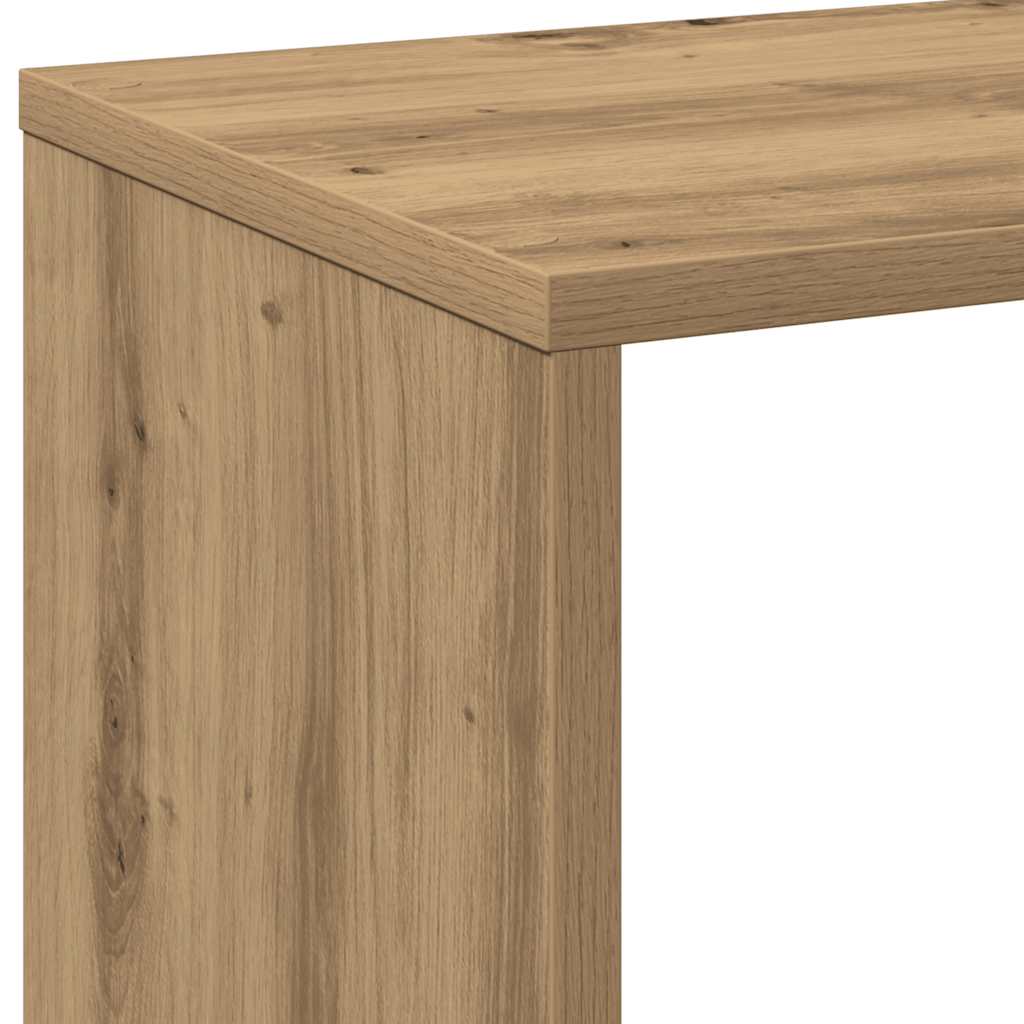 Bücherregal Weiß 137,5x29x137,5 cm Holzwerkstoff