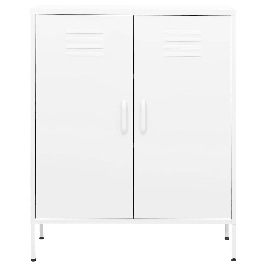 Beistellschrank Olivgrün 80x35x101,5 cm Stahl