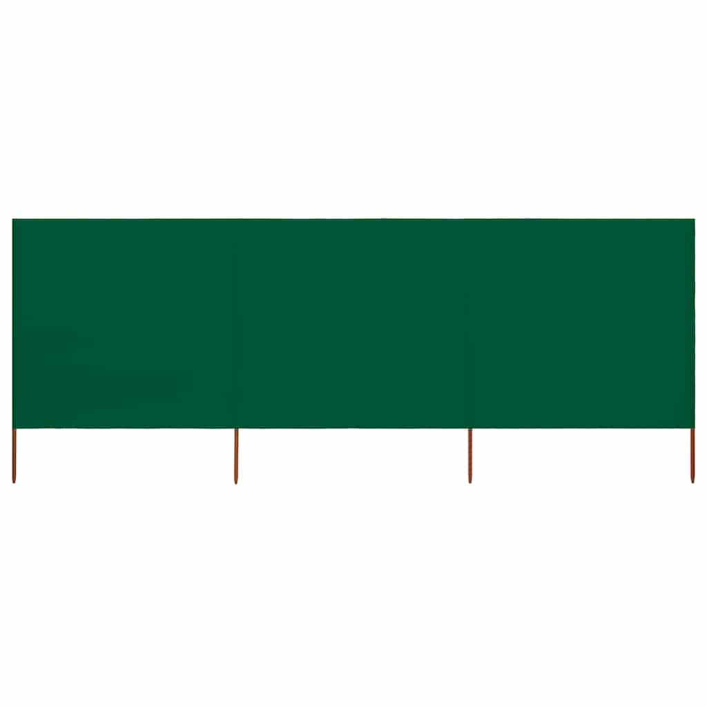 3-teiliges Windschutzgewebe 400 x 120 cm Weiß
