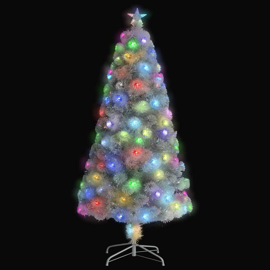 Vorbeleuchteter Weihnachtsbaum mit Ständer und LED 150 cm Glasfaser