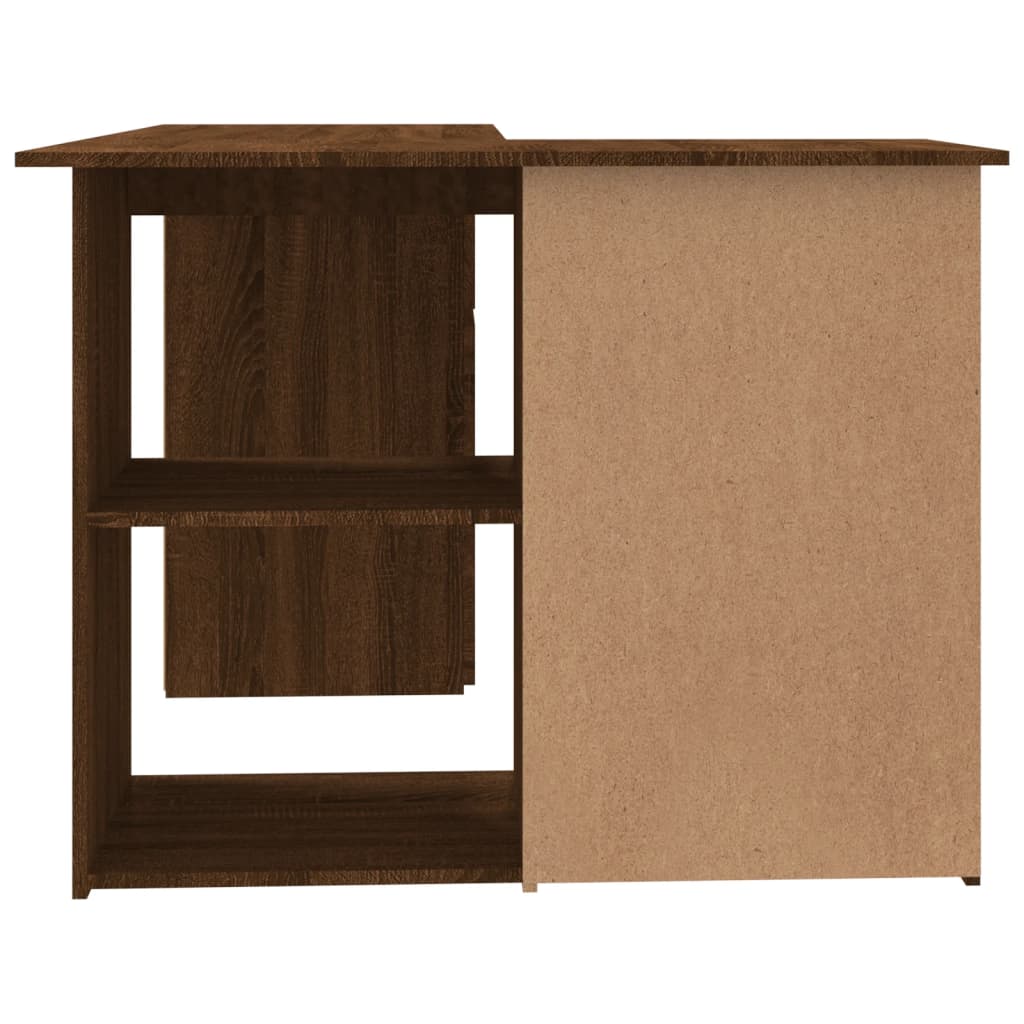 Eckschreibtisch Weiß 145x100x76 cm Holzwerkstoff