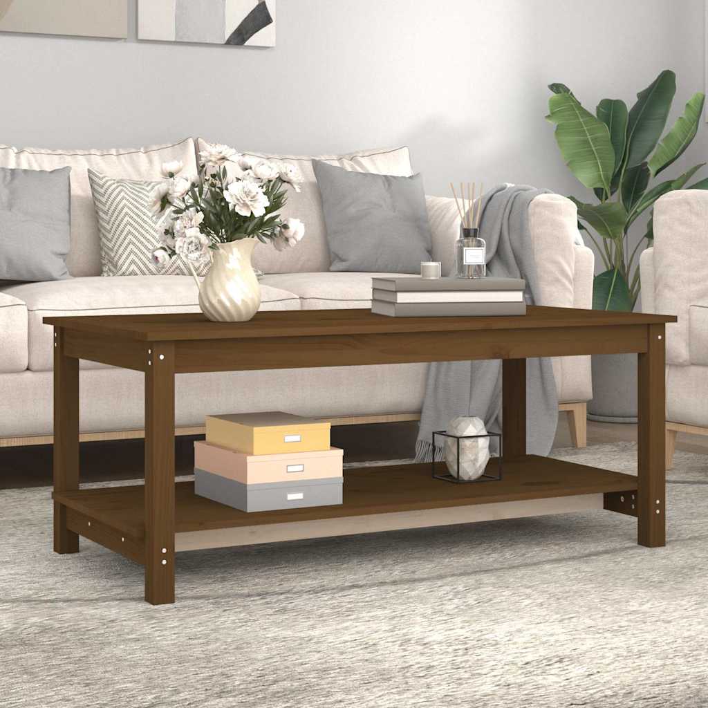 Couchtisch 110x55x45 cm Massivholz Kiefer