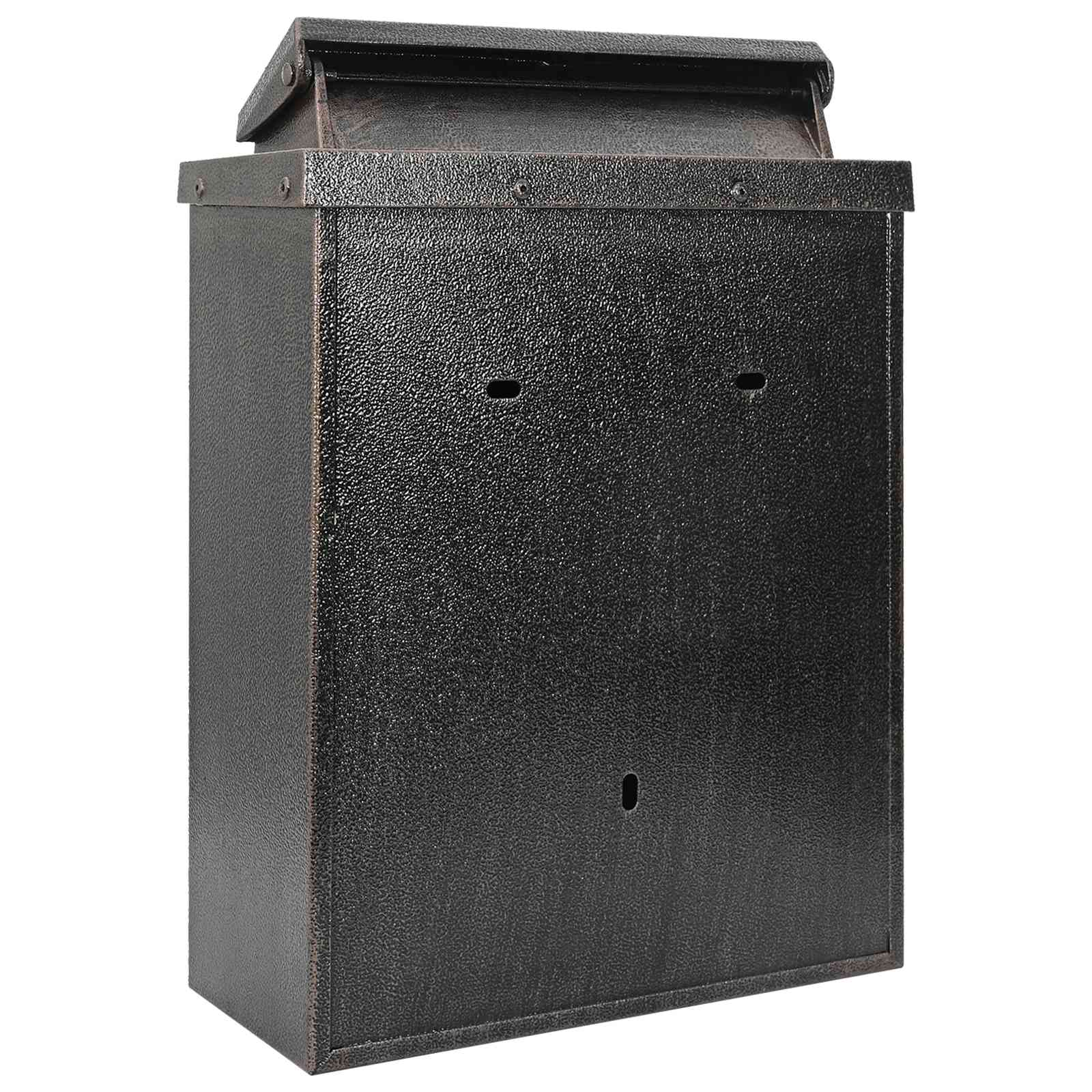 Wandmontierter Briefkasten Grün 29 x 13 x 41 cm Gussaluminium