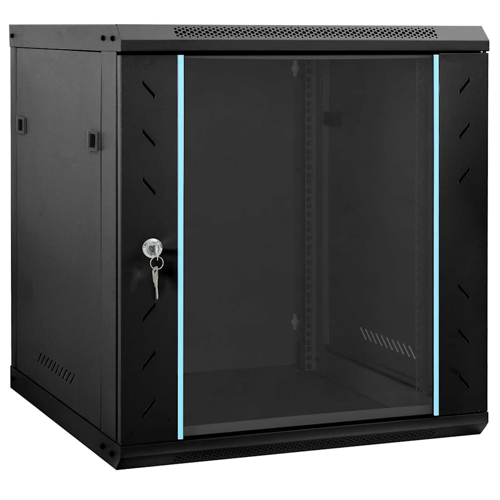 Netzwerkschrank mit Speicher Grau 60 x 45 x 28 cm Stahl